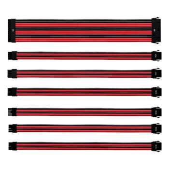 Cooler Master PSU SLEEVE Extension Cable Kit RED-BLACK